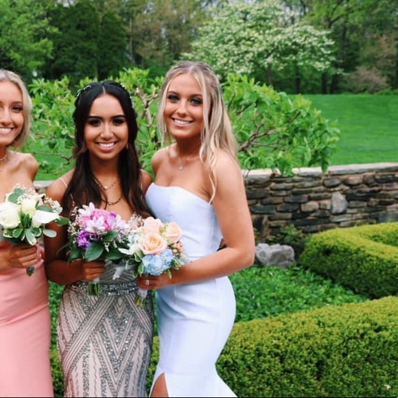 Sherri Hill prom dress. Worn once to prom! - Picture 2 of 7